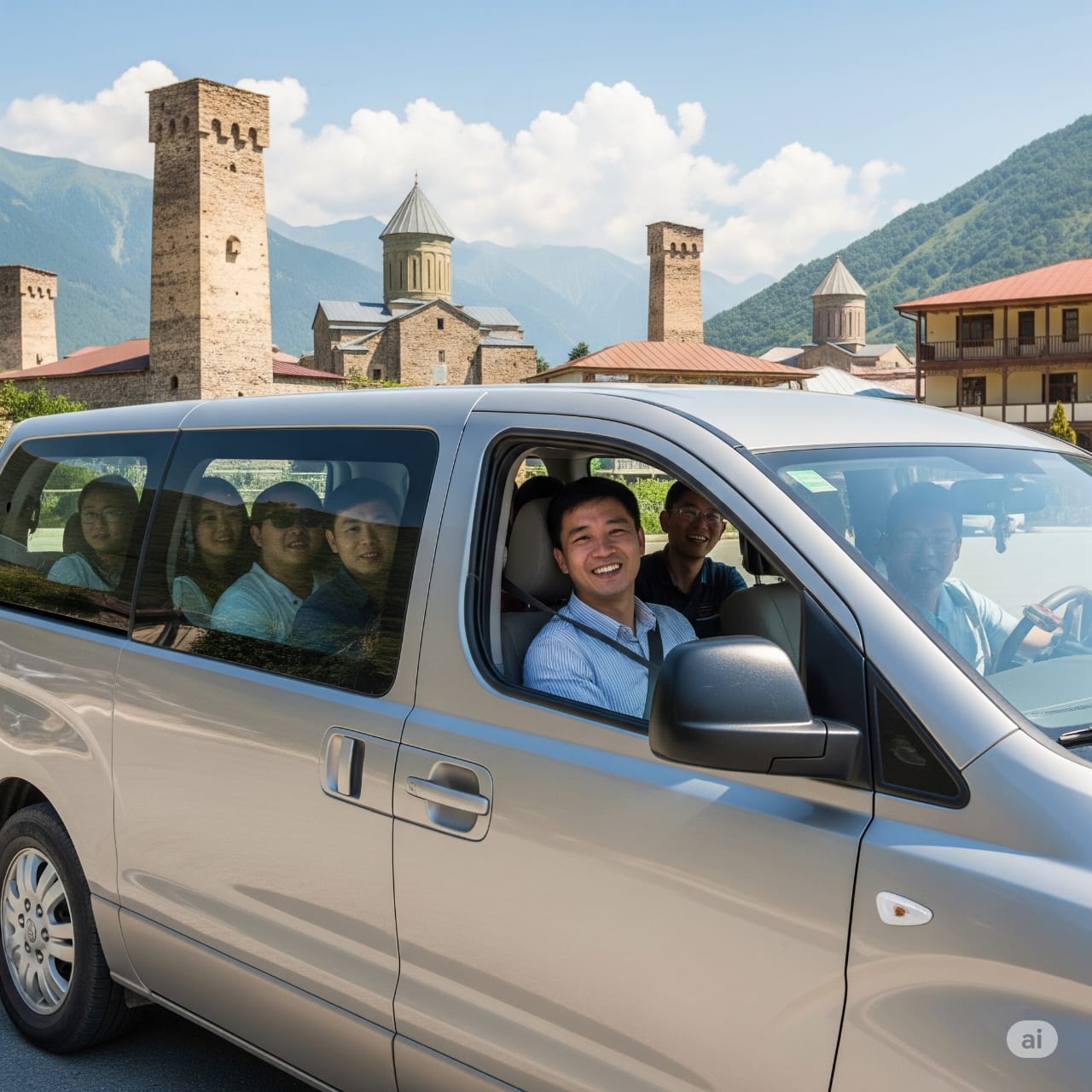 Car rental Tbilisi: rental van in Mtskheta, 25 minutes from the city