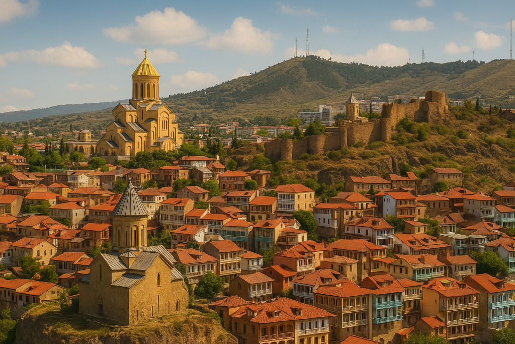 Tbilisi's Historic Skyline and Landscape