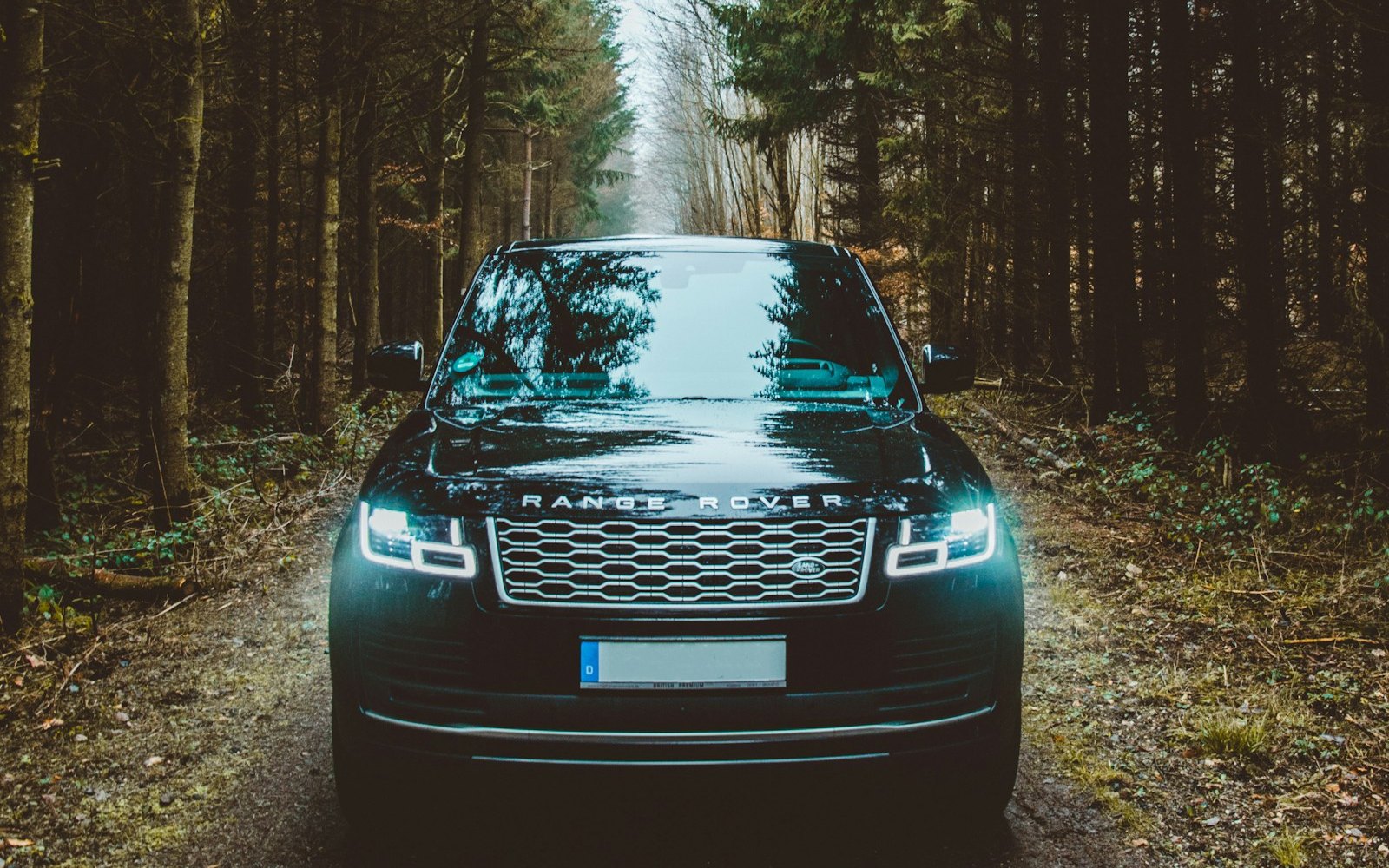 Range Rover Vogue rental in Georgia: black Range Rover Vogue, real car photo